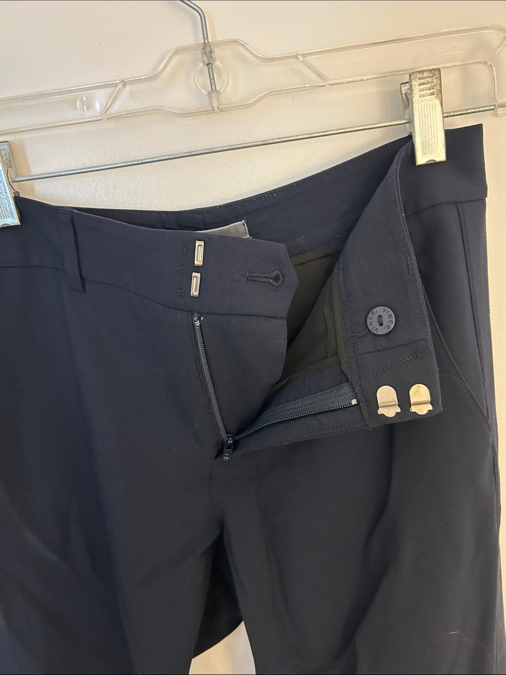 Vince Black Men's Dress Pants - Tailored Straight Leg - Picture 3 of 5